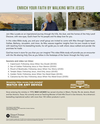 In the Footsteps of the Savior Bible Study Guide plus Streaming Video: Following Jesus Through the Holy Land